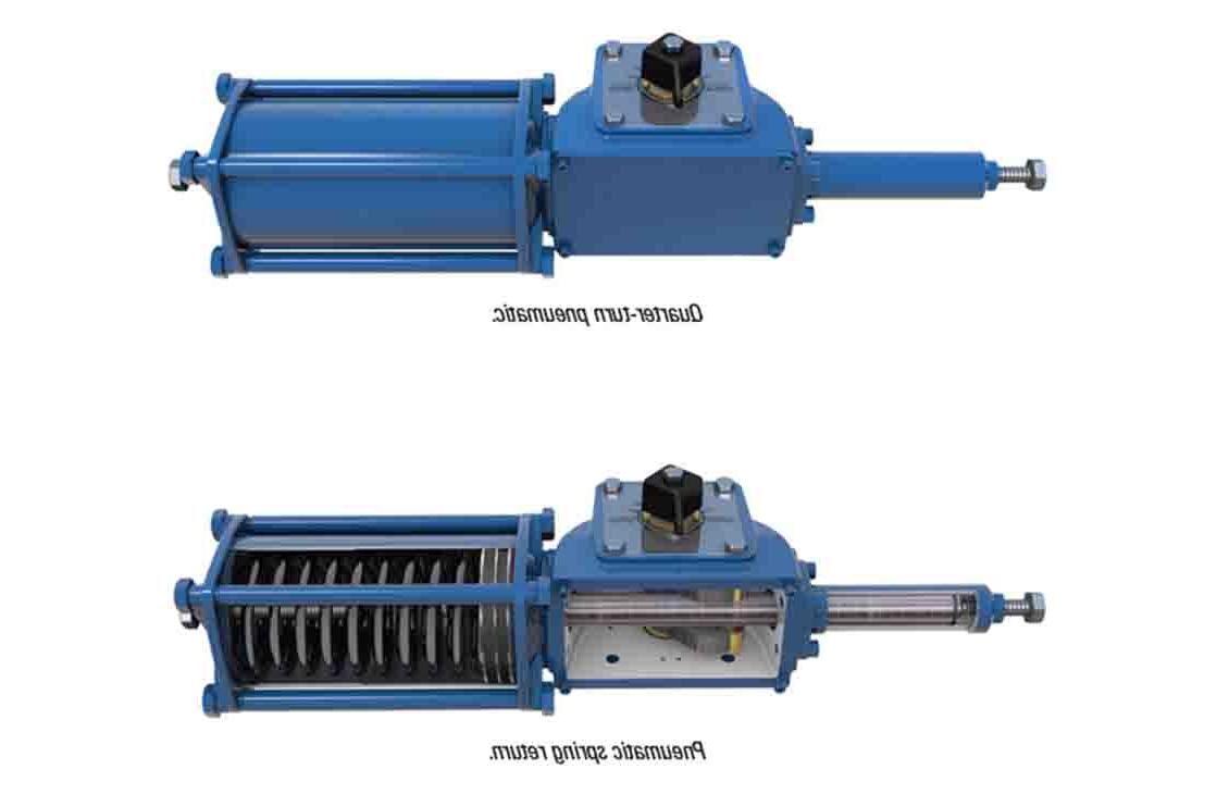 四分之一回转和弹簧复位气动LEDEEN执行机构.